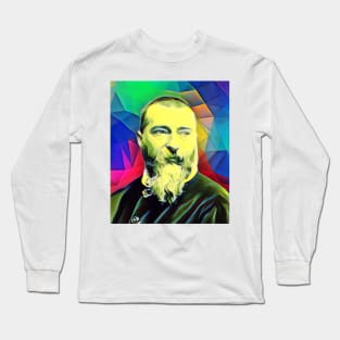 Nikolay Chernyshevsky Colourful Portrait | Nikolay Chernyshevsky Artwork 7 Long Sleeve T-Shirt